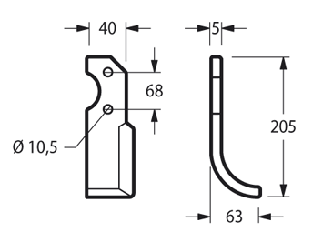 BAR33S - B 80 SUPER RL G1 ARCO SINISTRA - Zappe