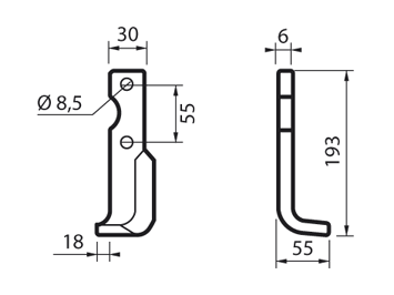 BCS13S - 732-FRESA 20 AR/EL. SINISTRA - Zappe