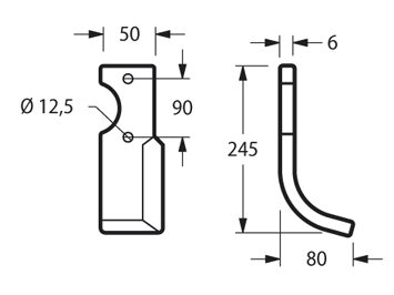 BER15S - S.310/S - 12522/3 ARCO SINISTRA - Zappe