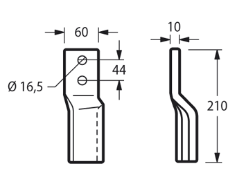 BRE16S - B200V DENTE 50175 SINISTRA - Zappe