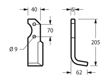 BRU15S - DS10 INTERNA ANGOLATA SINISTRA - Zappe