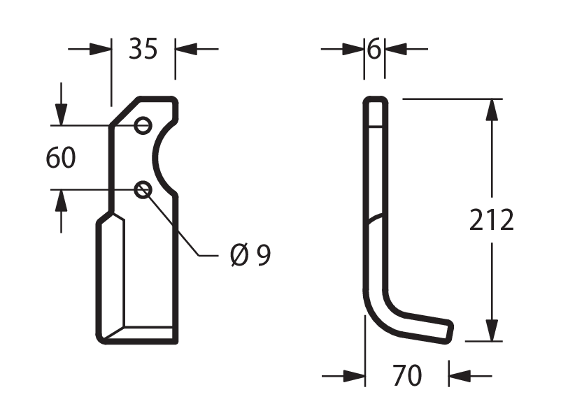 BRU45D - KLEIN SUPER ANGOLATA DESTRA - Zappe
