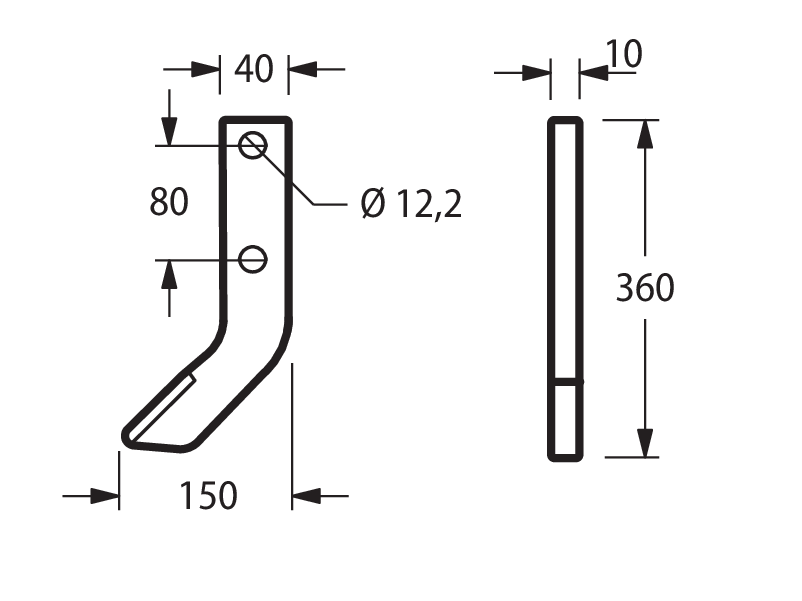 BSL01W - SAGOMATORE X PATATE DENTE C/PLACCA ANTIUSURA - Denti per sagomatori