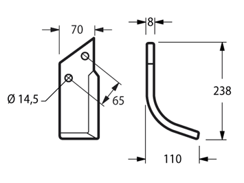 CEL11S - ELICA CORTO ARCO SINISTRA - Zappe