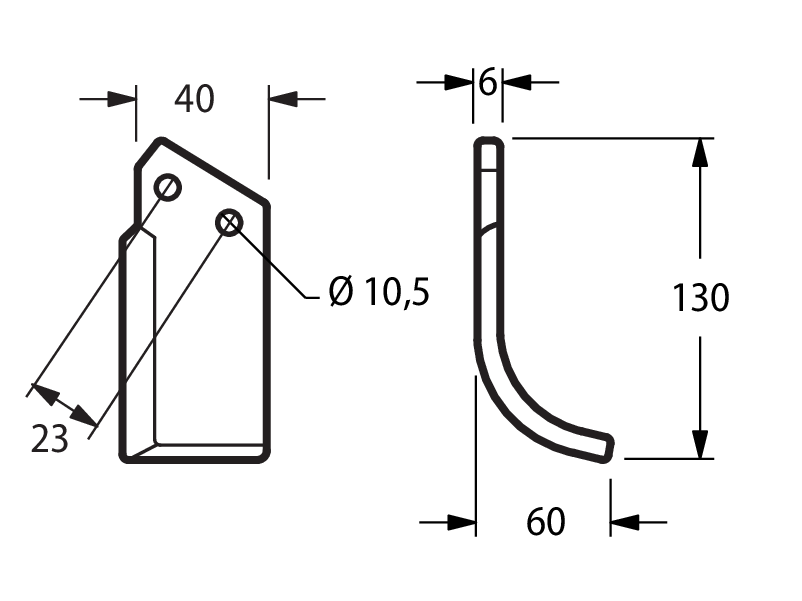 CMB03D - H60 ARCO DESTRA - Zappe