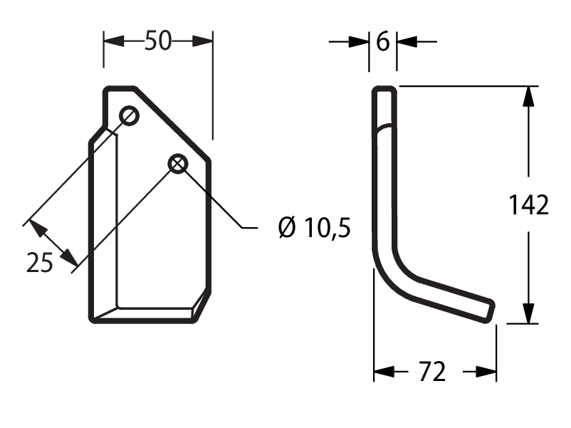 FER23D - 72 TIPO NUOVO ARCO DESTRA - Zappe