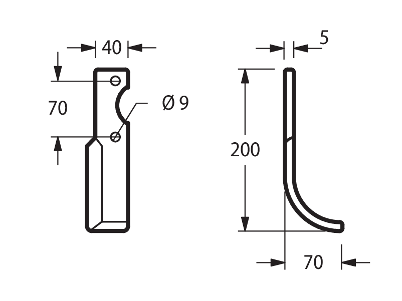 FOR02D - PANTERA HP 8-10 ARCO DESTRA - Zappe