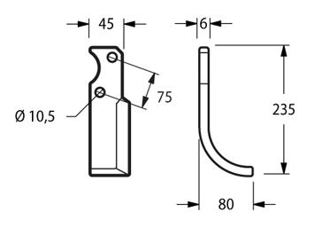 FOR08S - LEONE FL3 ARCO SINISTRA - Zappe