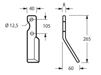 FRG13S - D35 COLTELLO SINISTRO - Zappe