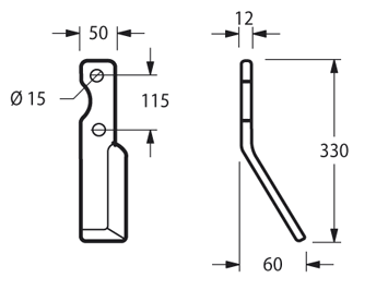 FRG19S - D45 COLTELLO SINISTRO - Zappe