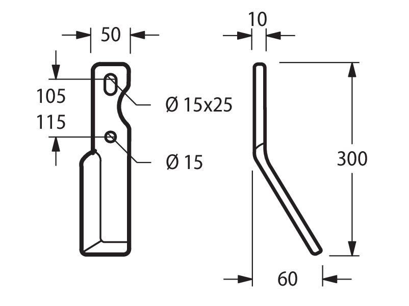 FRG21D - D45 COLTELLO MEDIO CON ASOLA DESTRO - Zappe