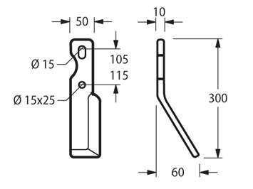 FRG21S - D45 COLTELLO MEDIO CON ASOLA SINISTRO - Zappe