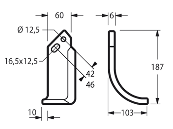 GOL28S - FRESA 50 - MOD. 719 9418 ARCO - ELIC. SINISTRA - Zappe