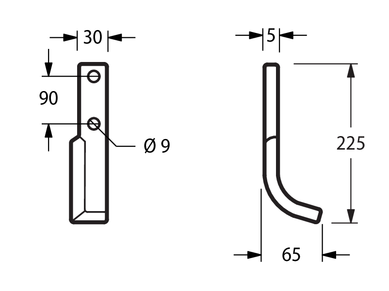 HON10D - F50/65 ARCO DESTRA - Zappe