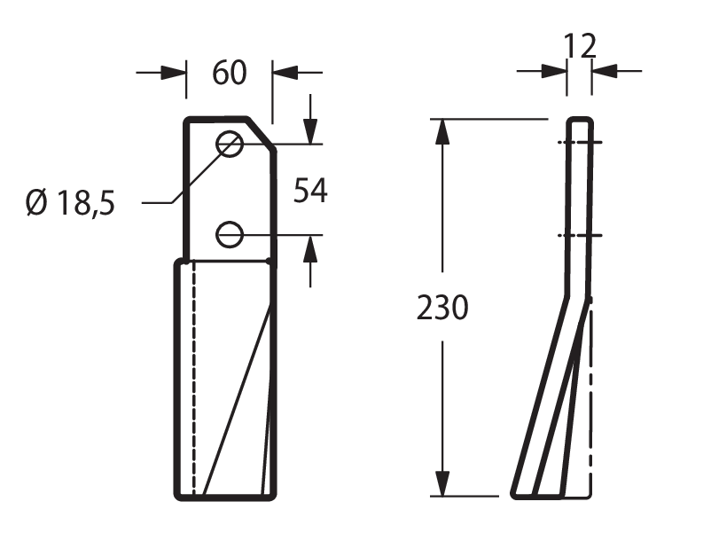 KUH15N - EL140N-142 DESTRA DENTE - Zappe