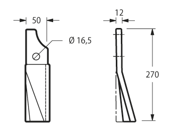 KUH55N - EL80N-100N DENTE SINISTRO - Zappe