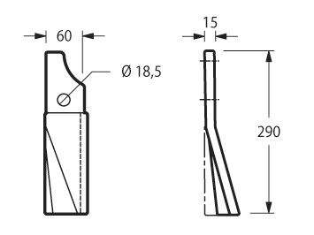 KUH56 - EL140N DENTE SINISTRO - Zappe