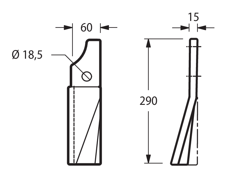 KUH57 - EL140N DENTE DESTRO - Zappe