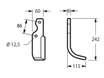KUH72N - EL32 ARCO SINISTRA - Zappe