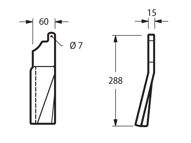 KUH77N - EL142 DENTE ATTACCO RAPIDO DESTRO - Zappe