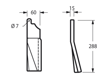 KUH78N - EL142 DENTE ATTACCO RAPIDO SINISTRO - Zappe
