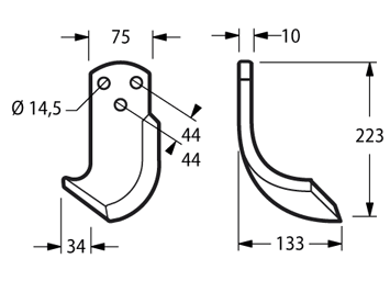 MAL04S - G A 3 FORI ARCO - ELIC. SINISTRA - Zappe