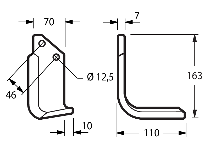 MUR05D - MS3 P 140-160 / MS2 100-120 ANGOLATA - ELIC. DESTRA - Zappe
