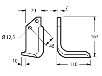 MUR05S - MS3 P 140-160 / MS2 100-120 ANGOLATA - ELIC. SINISTRA - Zappe