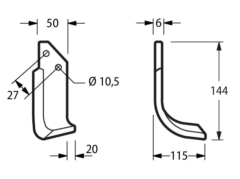 MUR09D - M85 - 125 SPOST MZ2S ARCO 12014200 DESTRA - Zappe