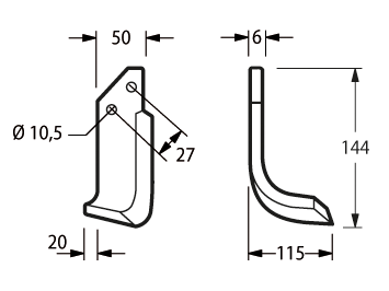 MUR09S - M85 - 125 SPOST MZ2S ARCO 12014300 SINISTRA - Zappe