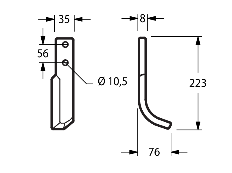 NIB02D - B ARCO DESTRA - Zappe
