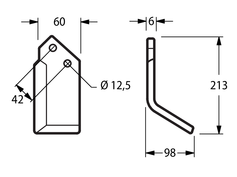 NIB06D - G 119 ANGOLATA DESTRA - Zappe