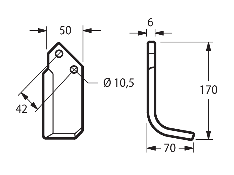 NIB07D - G 519 N.TIPO 600-700 ANGOLATA DESTRA - Zappe