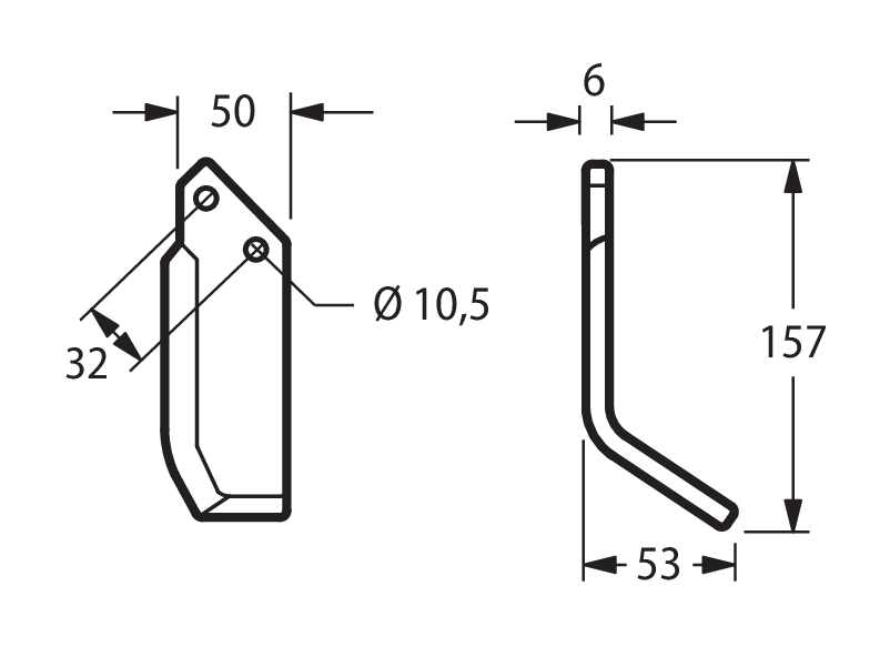 PAS11D - F912/923(HP13-15) arco orig. DESTRA - Zappe