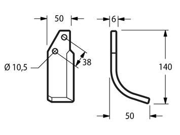 PEG09S - FA d. 360 arco SINISTRA - Zappe