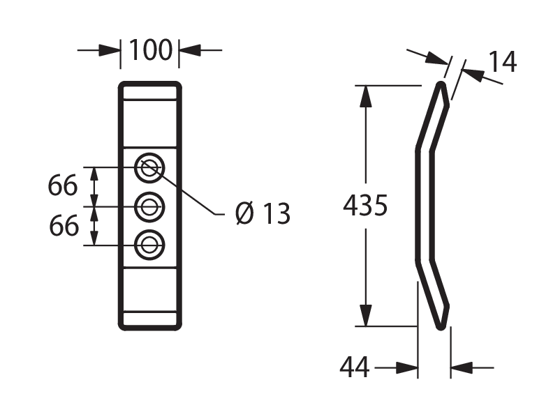 PEG30 - DRAG DENTE A TRE FORI - Zappe