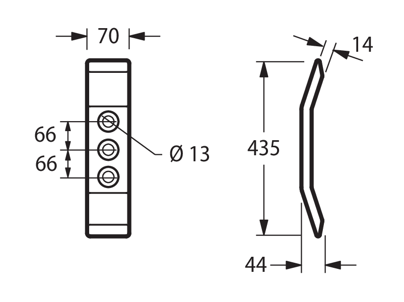 PEG33 - MINIDRAG DENTE A TRE FORI - Zappe