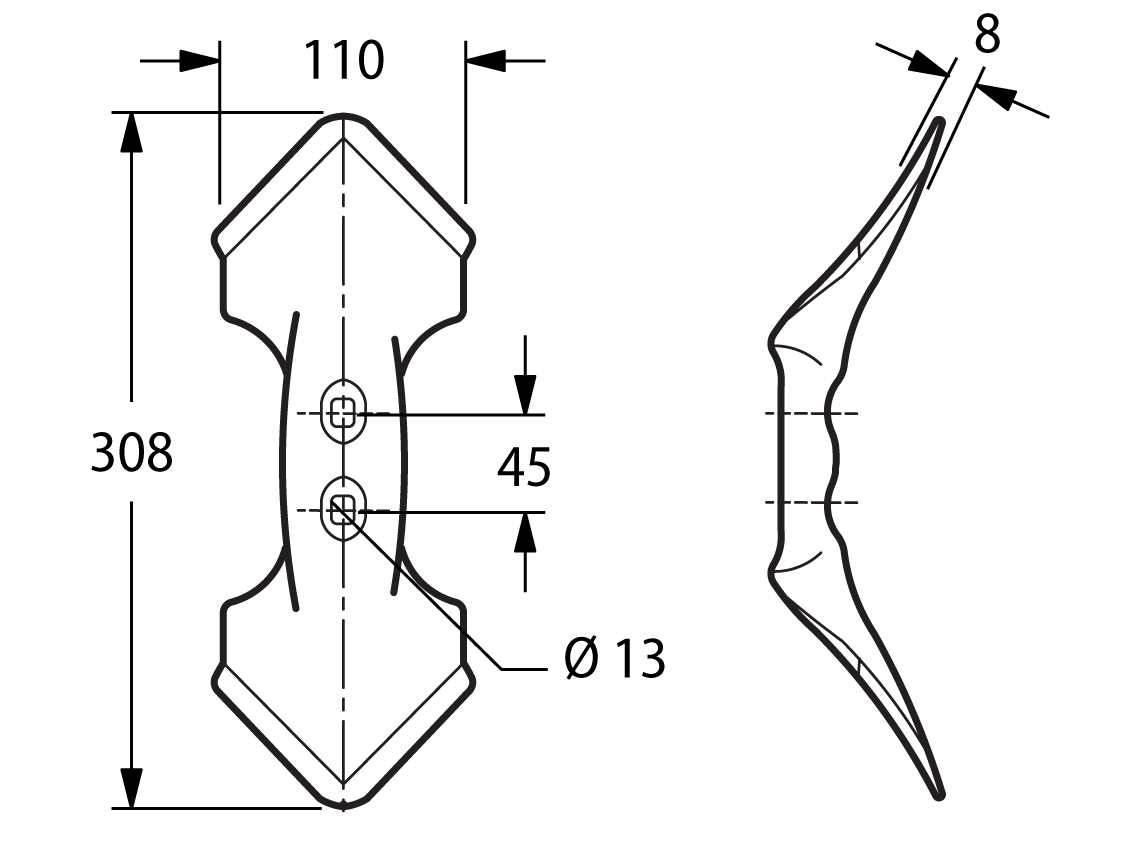 KON06 - Kongskilde K31 rinforzato per Vibroflex