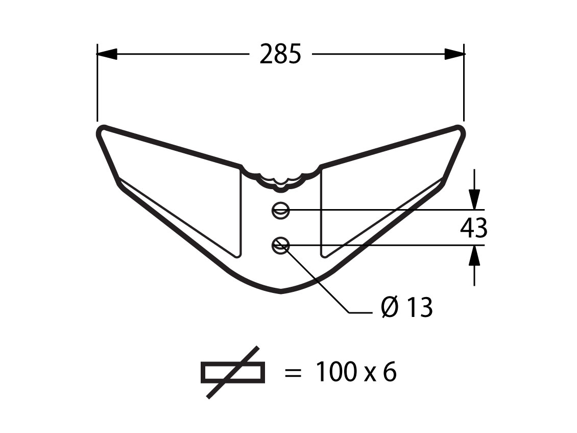 KON03 - Kongskilde soc a ailette 100x6