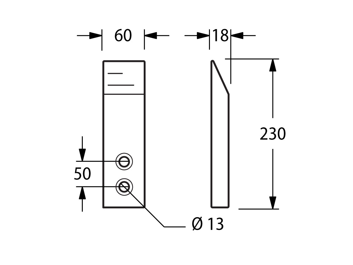 SPE02 - Dente piatto adattabile Spedo