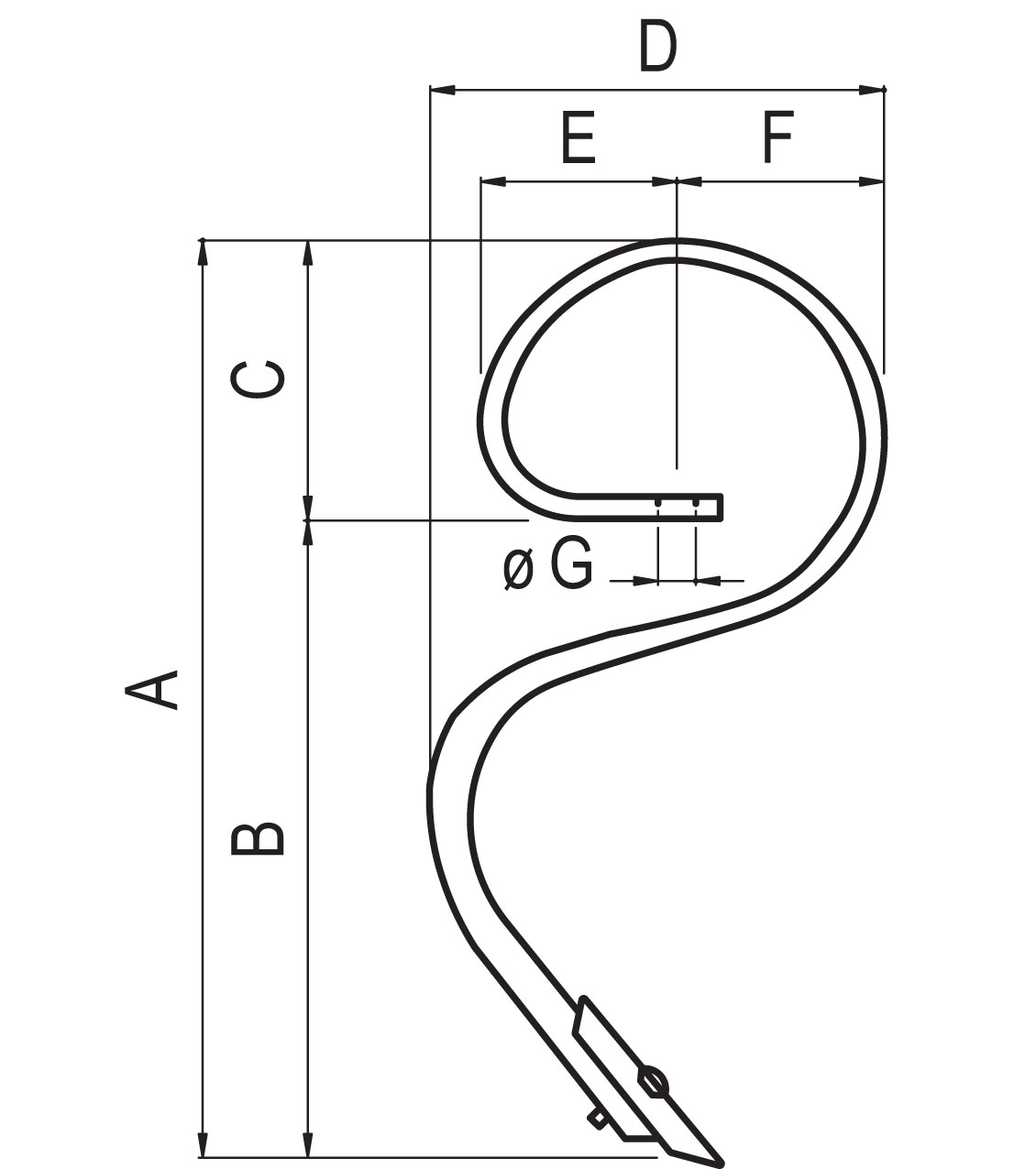 VIB11 - Molla flex 32x12 mm con vomerino VIB01