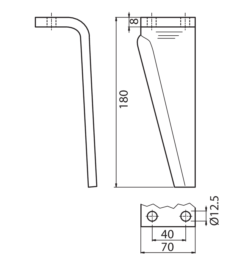 MUR23S - ME-SX - Denti e coltelli per erpici rotanti