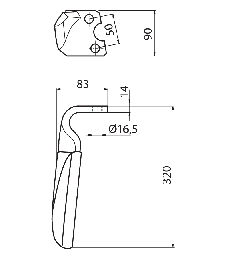 VIG10RS - DENTE SCIABOLA SX CON RIPORTO ANTIUSURA - Denti e coltelli per erpici rotanti