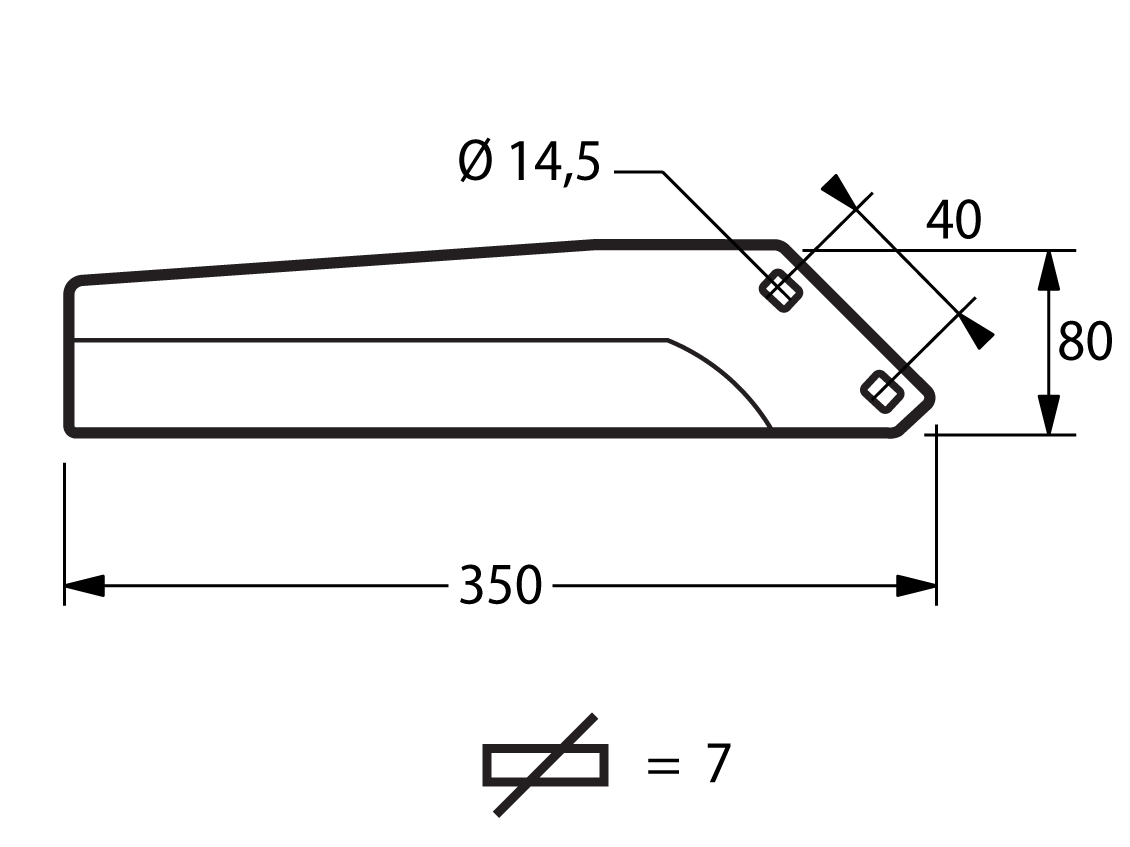 BBA01S - LAMA PER BIFILA SX