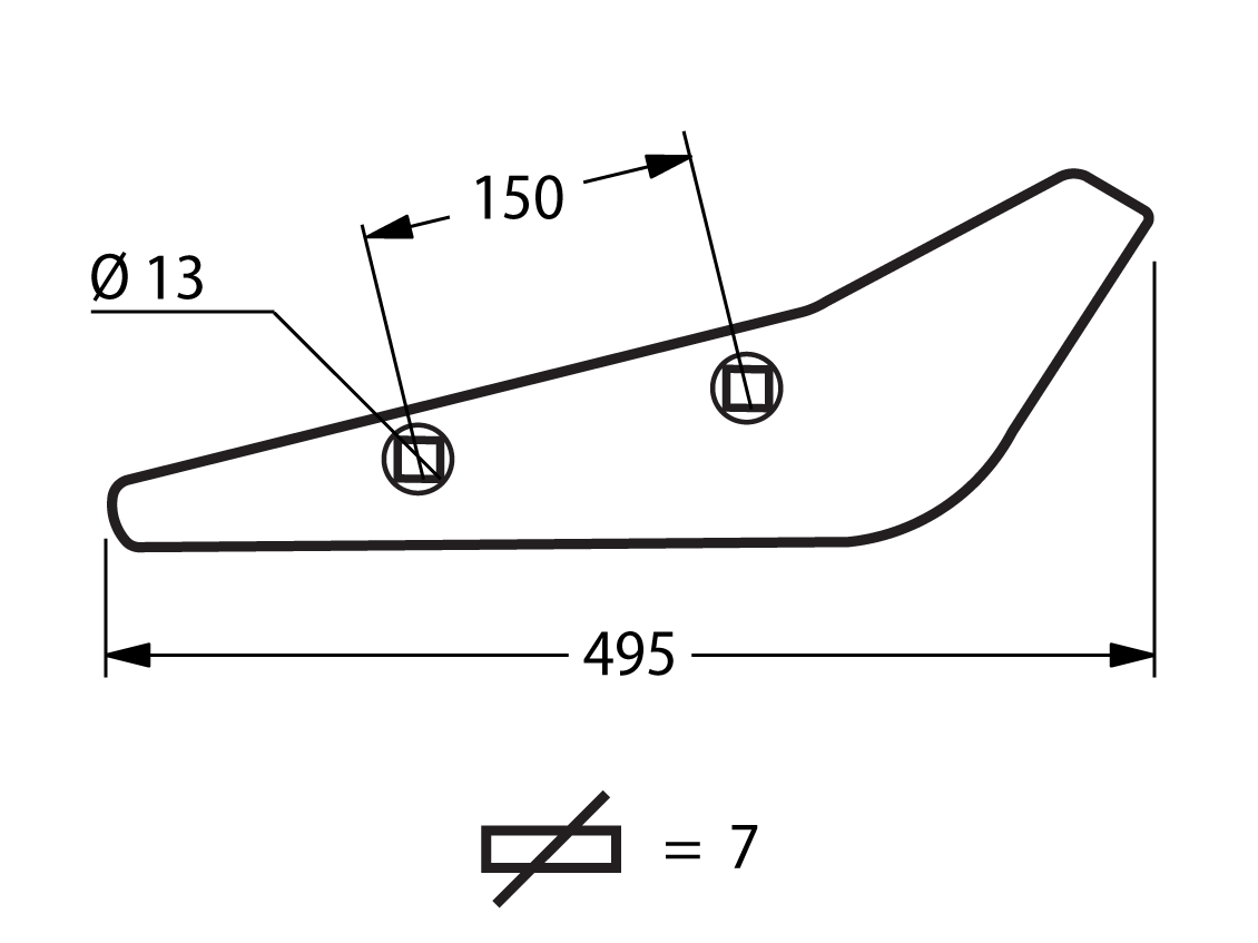 BKL05D - VOMERE PER 6 FILE DX